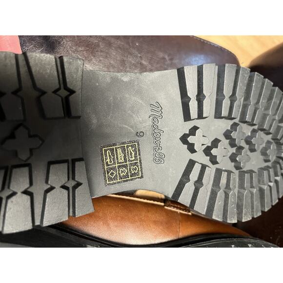 Madewell The Bradley Lugsole Brown Leather Loafer Ladies Women’s Size 9 NG674 - Picture 7 of 8